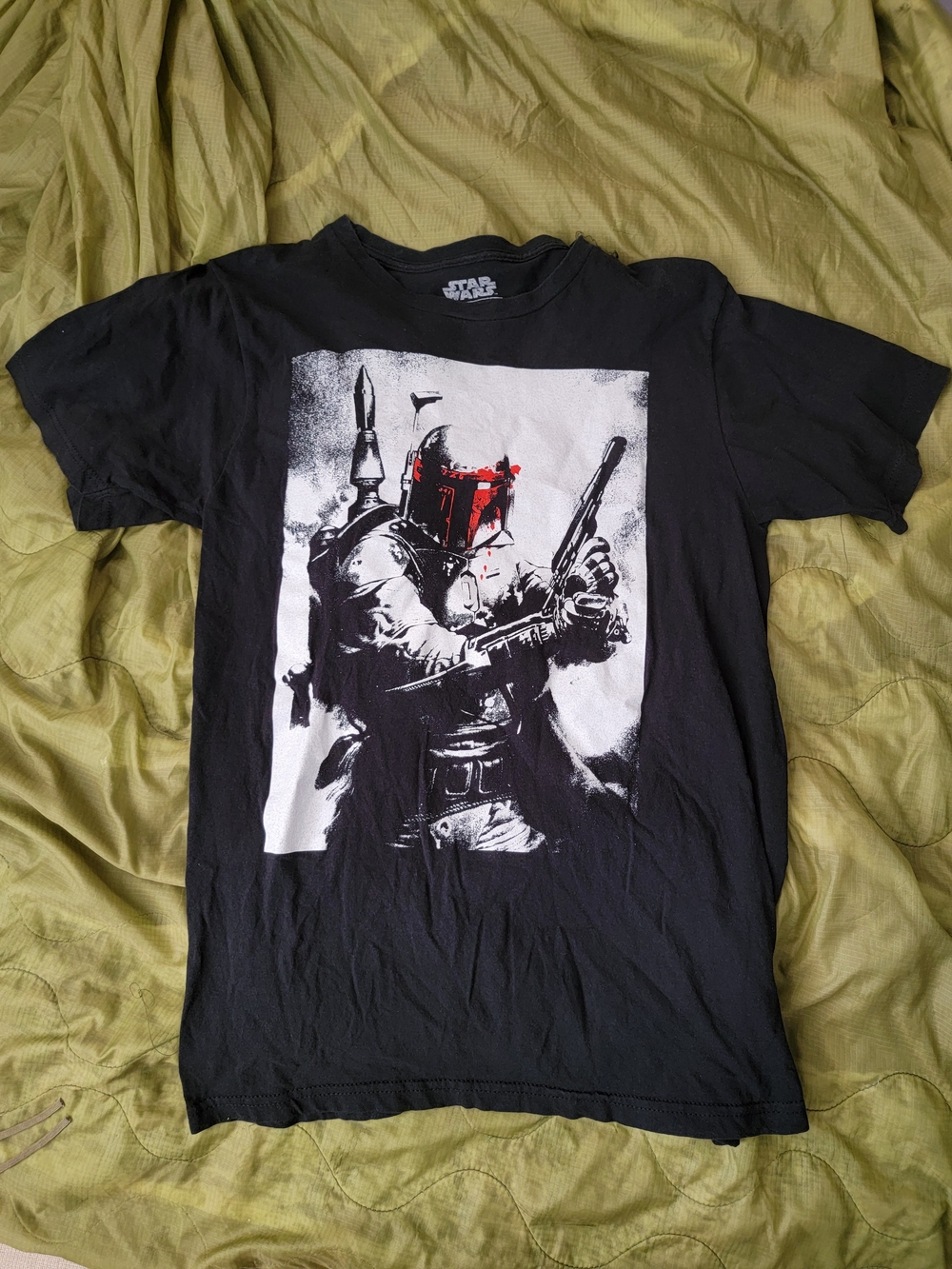 Star Wars Black Graphic Boba Fett Men's T‑Shirt